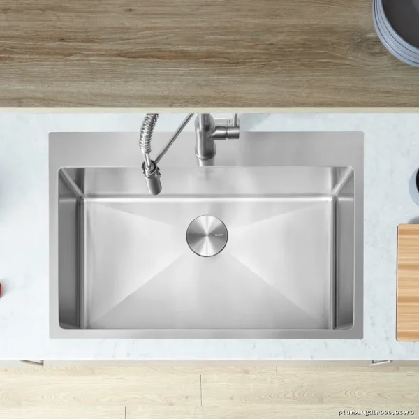 Blanco Stainless Steel Single Bowl Drop-In Kitchen Sink Quatrus R15 - Image 3
