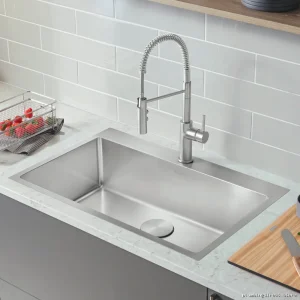 Blanco Stainless Steel Single Bowl Drop-In Kitchen Sink Quatrus R15