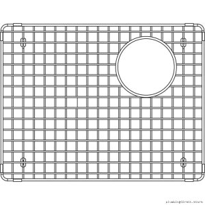 Stainless Steel Sink Grid by Blanco - Durable Drain Strainer 406532