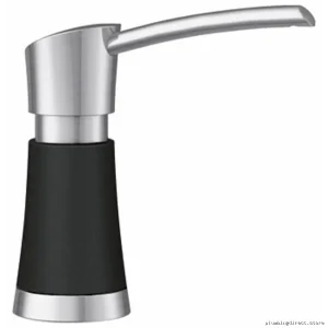 Blanco Stainless Steel Soap Dispenser in Sleek Coal Black Finish