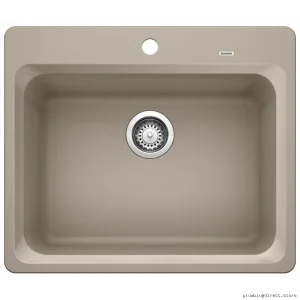 Blanco Truffle Single-Bowl Drop-In Silgranit Kitchen Sink Model #40
