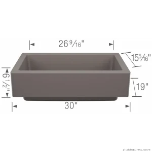 Blanco Vintera 30 Single Bowl Silgranit Kitchen Sink in Volcano Gray