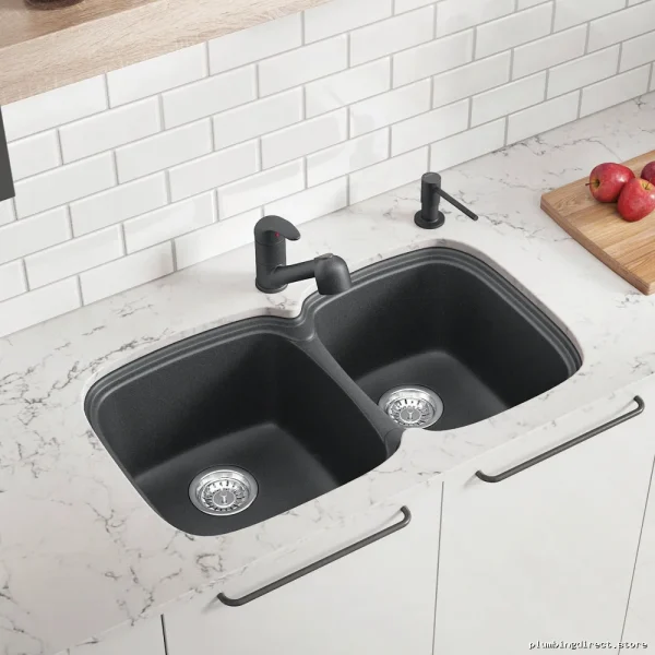 Blanco Vienna 210 Drop-In Silgranit Sink - 1.75 Bowl Anthracite Kitchen Sink - Image 3