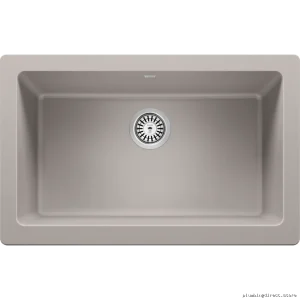 Blanco Vinta Farmhouse Apron Front Silgrnit – Durbl Concrt Grn Basin