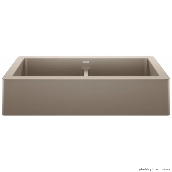 Blanco Vintera 33 Silgranit Double Bowl Kitchen Sink in Truffle - Image 2
