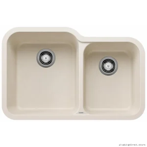 Blanco Soft White 1.75 Bowl Undermount Silgranit Sink - Vision U 402890