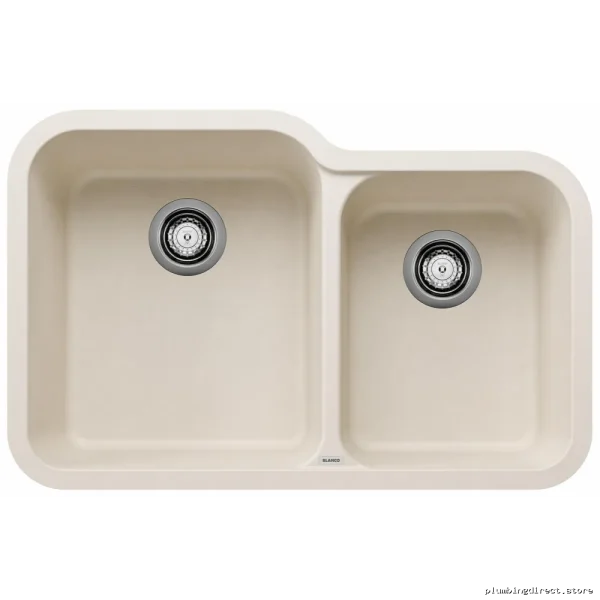 Blanco Soft White 1.75 Bowl Undermount Silgranit Sink - Vision U 402890