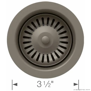 Blanco Volcano Gray Drain Strainer for Silgranit Sinks