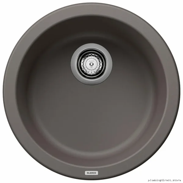 Blanco Volcano Gray Silgranit Round Sink Dual Mount Rondo Model - Image 2