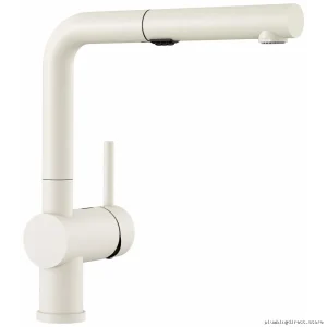 Blanco White Pull-Out Spray Kitchen Faucet Model 526373