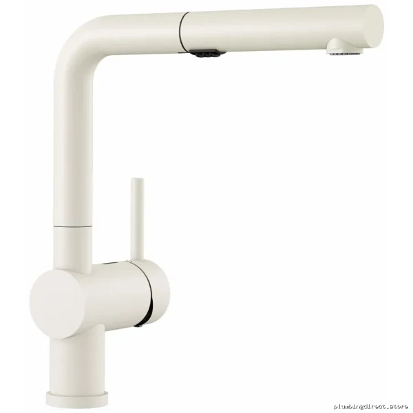 Blanco White Pull-Out Spray Kitchen Faucet Model 526373