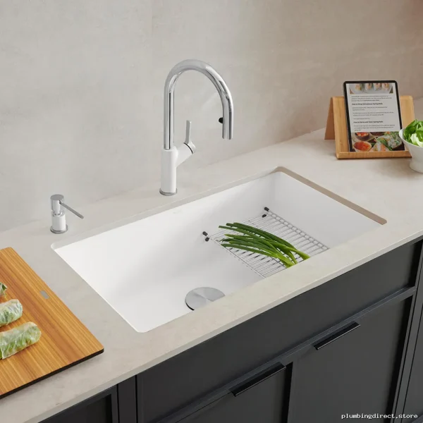 White Silgranit Undermount Kitchen Sink - Durable Single Basin by Blanco - Image 2