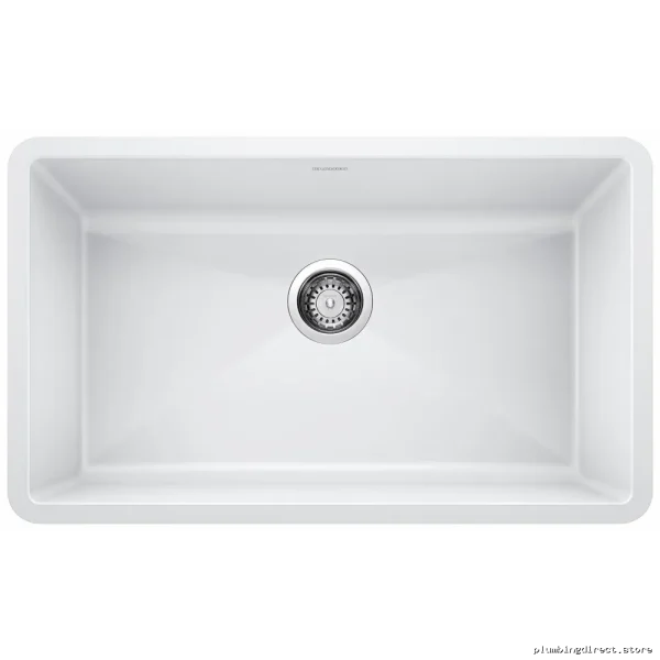 White Silgranit Undermount Kitchen Sink - Durable Single Basin by Blanco - Image 5