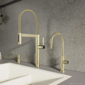 BlancoCulina II PVD Satin Gold Beverage Faucet - Elegant Kitchen Upgrade 527493