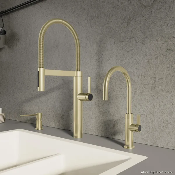 BlancoCulina II PVD Satin Gold Beverage Faucet - Elegant Kitchen Upgrade 527493