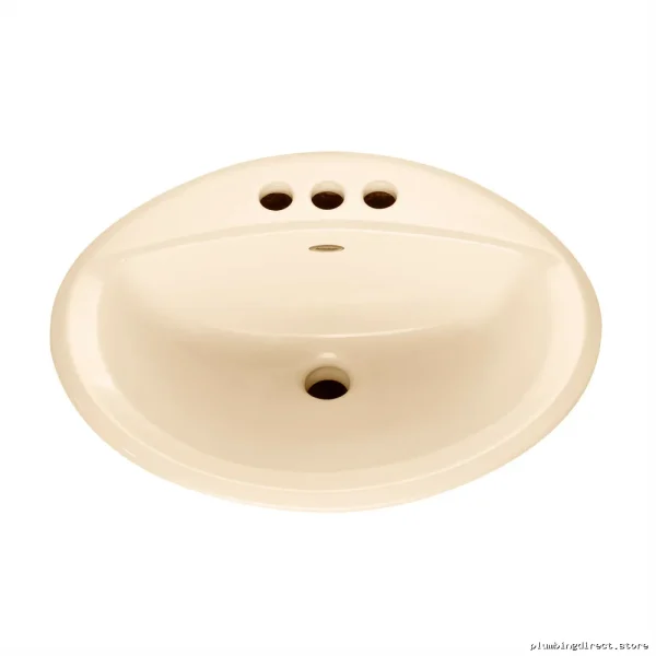 Bone-Color Centerset Countertop Sink with Aqualyn - American Standard