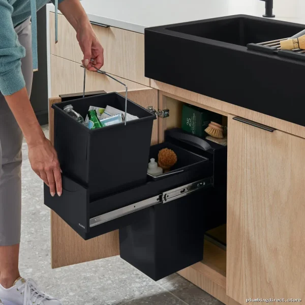 Botton II Space-Saving Under Sink Organizer - Black 526376 Blanco - Image 2