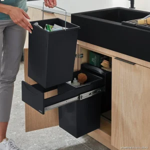 Botton II Space-Saving Under Sink Organizer - Black 526376 Blanco