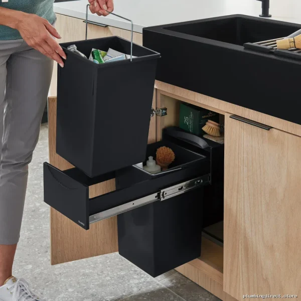 Botton II Space-Saving Under Sink Organizer - Black 526376 Blanco