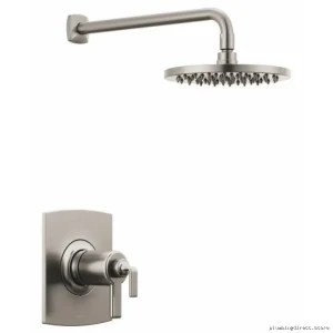 Thermostatic Shower Trim with Fewer Handles | Brillance Luxe Nickel Model