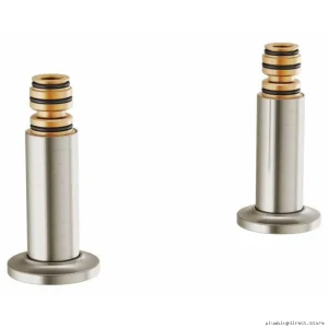 Deck-Mounted Tub Filler Unions | Brilliance Luxe Nickel T71765-NK Brizo Style