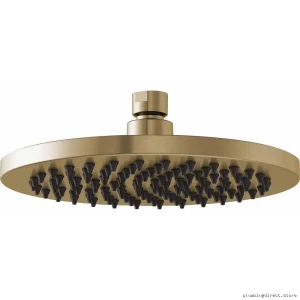 8-Round Shower Head with 2.5 GPM Flow for Powerful Pressure - Brilliance Luxe Gold Brizo