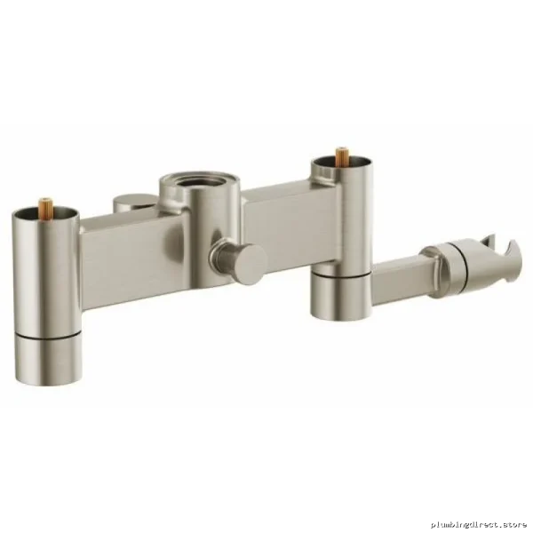 Brilliance Luxe Nickel Dual-Handle Tub Filler Body Trim Kit
