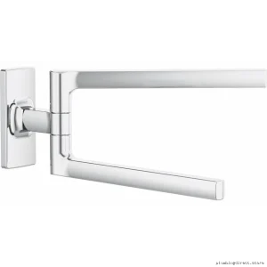 Adjustable Chrome Mini Bathroom Towel Rack With Pivot – Briso
