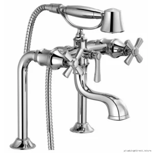Brilliantly Designed Two Handle Tub Fillers – Rook Style by Brizio | Polish Chromed Finish | Body Not Included