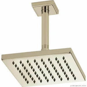 Brizo Vettis 83341-PN Polished Nickel Square Raincan Ceiling Shower Head