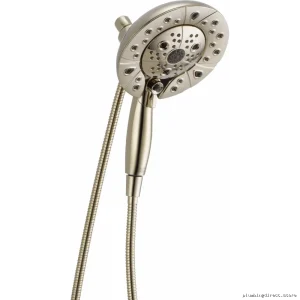 Briziokinetiic Dual Function Hand Shower with Hydration Massage & Rain Mode - Polished Nickel Transitional Design