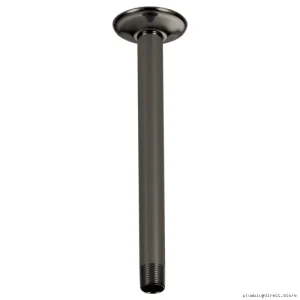 Brizo Black Onyx Ceiling Mount Shower Arm with Flange 10 Inch RP48986BNX