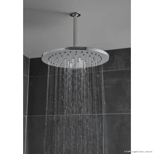 Brizo 10-Inch Chrome Ceiling Mount Shower Arm & Flange Kit - Stainless Steel RP48986PC