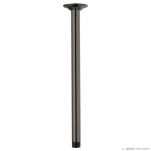 14-Inch Ceiling-Mounted Shower Arm with Round Flange - Black Onyx Finish - Brizo RP100470BNX