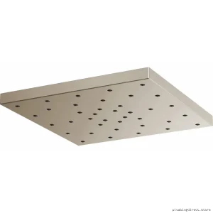 Brizo 14-Square H2OKinetic Rain Showerhead 2.5 GPM Brushed Nickel