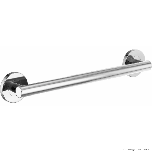 Bathroom Safety Grab Bar - Contemporary Euro-Style 18-Inch Chrome by Brizo