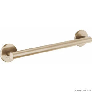 Brizo Euro Round 18" Gold Grab Bar - Modern Safety Design 69475-GL