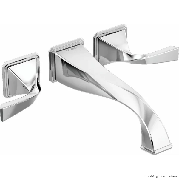 Brizo 2-Handle Wall Mount Tub Filler Trim - Chrome Durable & Stylish Design