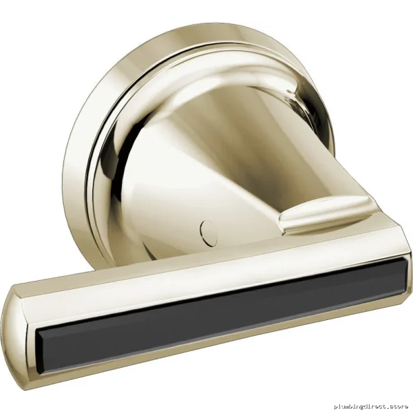 2-Handle Wall Mount Tub Filler with Lever Handle Kit Polished Nickel Black Crystal HL7098-PNBC Brizo