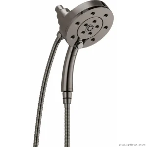 H2Okinetic 2-in-1 Hand Shower Euro Round Design Black Onyx Finish Brizo 86275-BNX-2.5