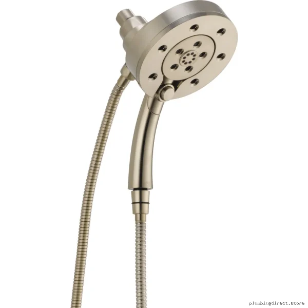 Brizo Euro Round 2-in-1 Hand Shower with H2Okinetic Technology - Brushed Nickel Finish - Image 2