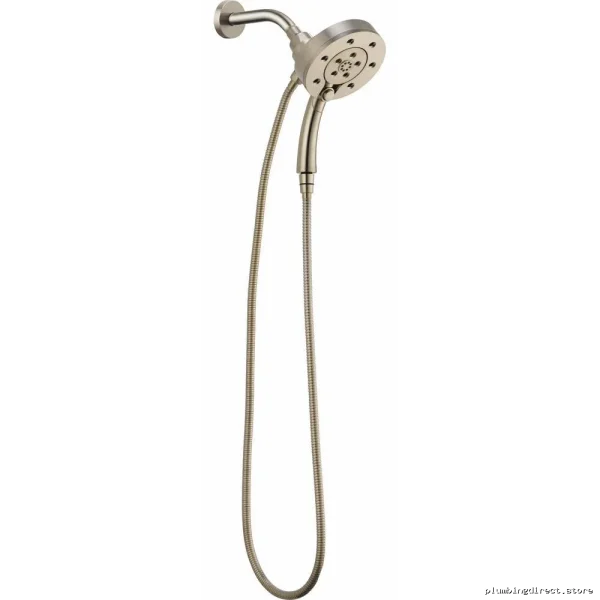 Brizo Euro Round 2-in-1 Hand Shower with H2Okinetic Technology - Brushed Nickel Finish