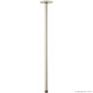 Brizo 24-Inch Ceiling Mount Shower Arm with Square Flange Brushed Nickel Finish