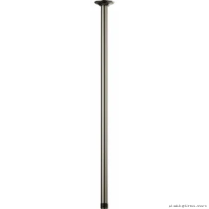 24-Inch Ceiling-Mount Shower Arm with Round Flange - Black Onyx Brizo
