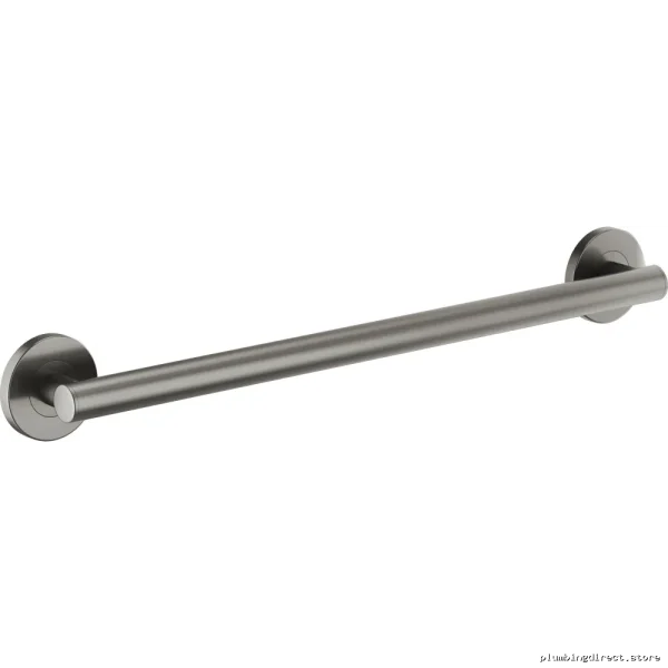Brizo Luxe Steel Euro Round 24-Inch Grab Bar for Bathroom Safety