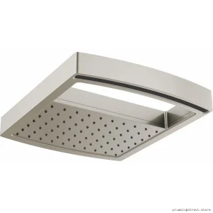 Brizo 3-in-1 Square Rain Showerhead 2.5 GPM Luxe Nickel 81406-NK-2.5