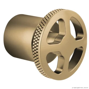 Brizo Diverter Trim Wheel Handle Kit 3/6 Setting Luxe Gold Faucet Trim Handles HW932-GL