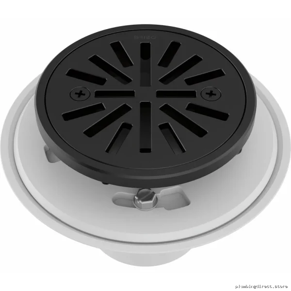Tile-In 4-Inch Round Shower Drain - Matte Black Finish by Brizo