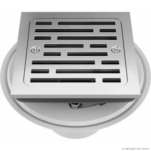 Brizo 4-Inch Tile-In Square Shower Drain Chrome Finish BT062415-PC