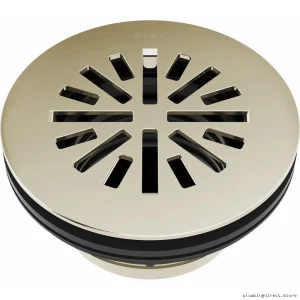Brizo 4-Piece Prefab Round Shower Drain - Polished Nickel Finish BT051414-PN